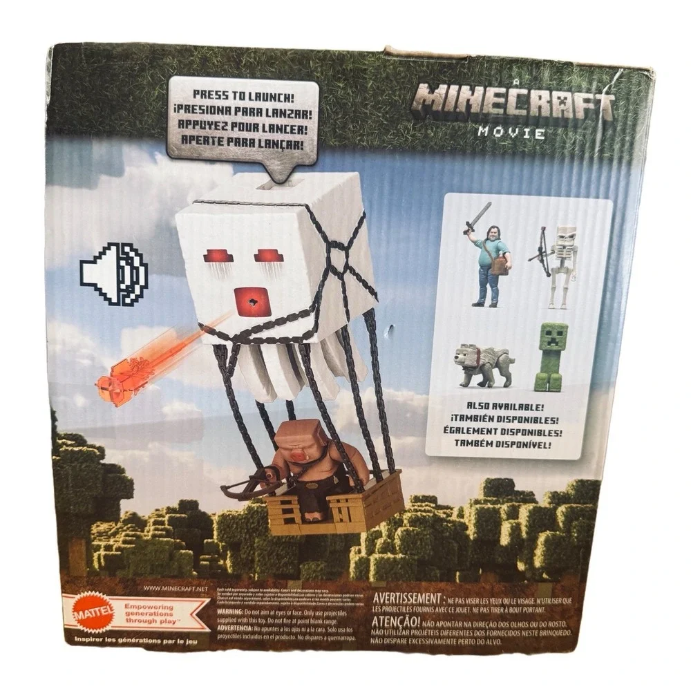 Minecraft Blast Attack Ghast Action Figure Make Sounds. New